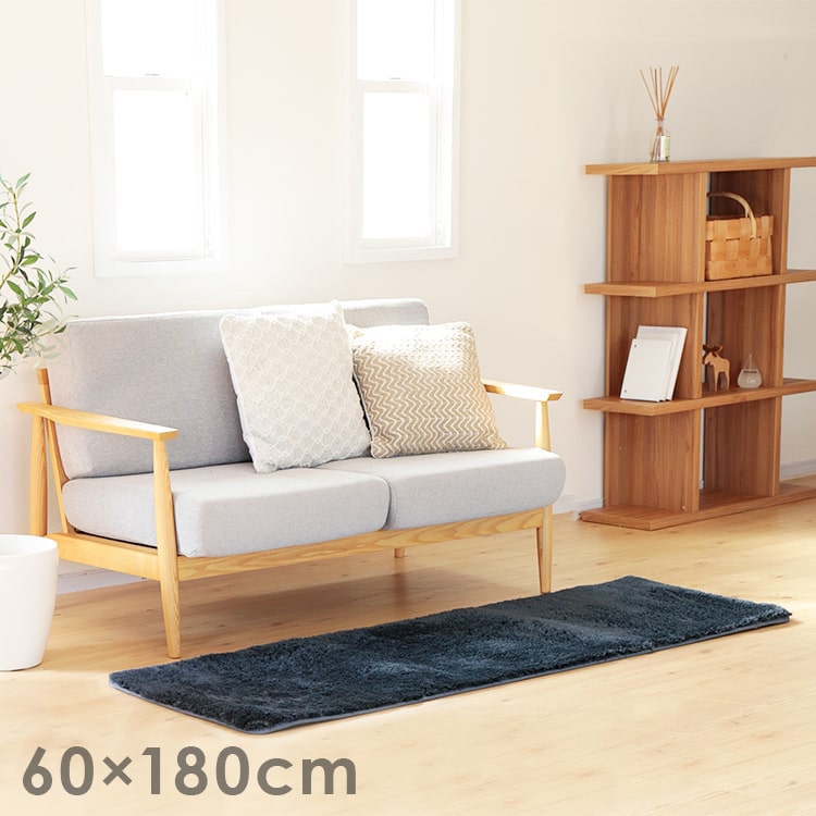 キッチンマット 洗える ペコラ 60×180cm室内 お風呂マット バスマット 玄関マット マイクロファイバー 滑り止め 春 モダン 北欧 かわいい おしゃれキッチンマット ふわふわ カラフル 洗濯 60cm 丸洗いOK ふかふか マット おしゃれ 可愛い