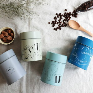 キャニスター Coffee Canister Cat【コーヒー缶 珈琲缶 茶筒 保存容器 収納 コーヒー 珈琲 紅茶 お茶 保存 缶 小物入れ キッチン 雑貨 北欧 猫 ネコ ねこ 動物 アニマル ブリキ ブリキ缶 かわいい 可愛い おしゃれ シンプル 女性 ギフト 引越祝い 誕生日 プレゼント】