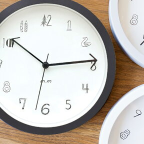 松尾ミユキ Wall clock ウォールクロック Sサイズ 19cm【松尾 ミユキ m.m 19cm 時計 壁時計 壁掛け時計 壁掛け 掛け時計 クロック モノトーン 雑貨 リビング シンプル おしゃれ かわいい 女性 結婚祝い 誕生日プレゼント 母の日 北欧 インテリア プチギフト 】