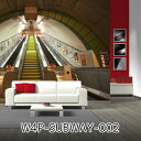 【在庫処分】 輸入壁紙 イギリス1WALL 紙 315×252センチ W4P-SUBWAY-002