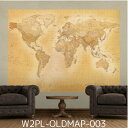 【在庫処分】輸入壁紙 イギリス1WALL 紙 232×158センチ W2PL-OLDMAP-003