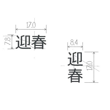 迎春 焼印（ゴシック体）タテかヨコ おせち おせち料理 正月　2020 弁当 お弁当 おべんとう ギフト プレゼント 名入れ 印 ガスコンロ パン パン作り 菓子 焦げ【選べるL字かストレート 電熱式も対応可能】 焼き印 オリジナル【brand】