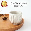 【10%OFFクーポン】湯呑み 丸湯のみ 粉引細削ぎ 陶器 美濃焼|手仕事 和食器 おしゃれ かわいい 日本製 ギフト プレゼント 結婚祝い ベストセラー 母の...