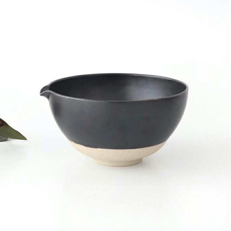 Rakuten - 【10％OFFクーポン】ポイント5倍 6/11まで｜抹茶碗 Horizon bowl L black 半磁器 波佐見焼 片口｜食洗機 対応 電子レンジ 対応 おしゃれ かわいい 手仕事 和食器 日本製 ギフト プレゼント 結婚祝い 父の日