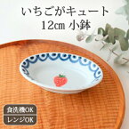 ポイント4倍 4/27まで｜小鉢 オランダ苺 磁器 有田焼 12cm｜皿 手仕事 和食器 お醤油皿 薬味皿 食洗機 レンジ 対応 日本製 ギフト おしゃれ かわいい｜新生活 一人暮らし 引っ越し 就職祝い 新社会人｜母の日 プレゼント