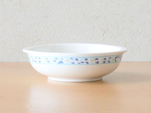 美濃焼 ミントフラワー シチューボール(カレー皿)約15x13.3x4.2cm