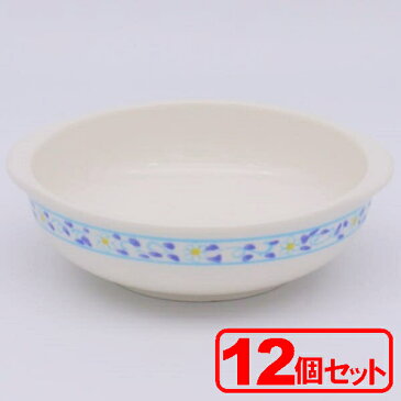 【12個セット】美濃焼 ミントフラワー シチューボール(カレー皿)約15x13.3x4.2cm