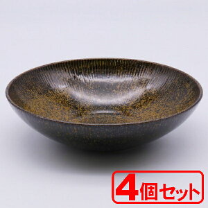 美濃焼 金結晶 千筋向付 (煮物鉢) 16x4.5cm