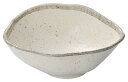 白唐津 変形鉢(中) おしゃれ シンプル 白い 楕円 かわいい 鉢 陶器 日本製 美濃焼 食器 食洗機対応 電子レンジ使用可 カフェ風 ナチュラル サラダ鉢 煮...