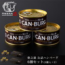 缶詰 備蓄用 ギフト 無添加 ハンバーグ 防災食 非常食 6個 セット(1箱3個入×2セット)格之進 CANBURG キャンプ飯 備蓄 食料