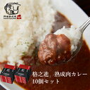 ビーフカレー 和牛 国産 黒毛和牛 レトルト ギフト 送料無料 格之進 門崎 熟成肉カレー 10個セット （1袋/160g）