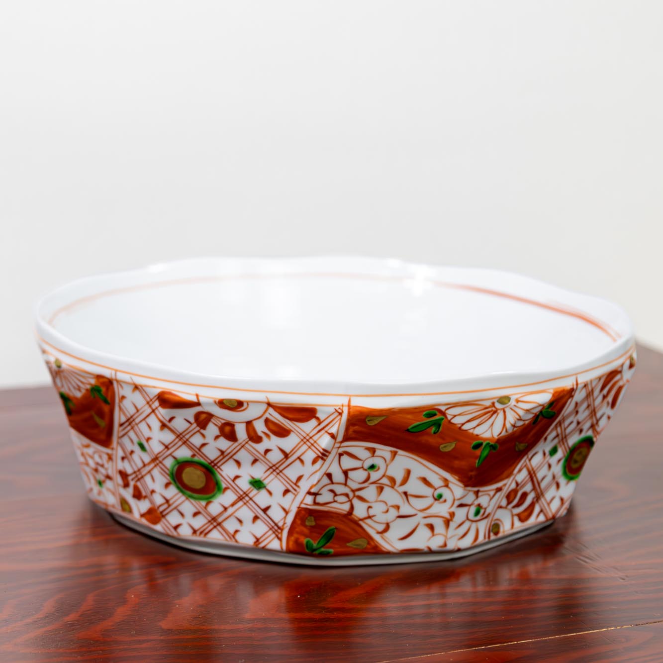 ＼ 波佐見焼 ／ 【 光春窯 】 大鉢 大きい お皿 大きい皿 平鉢 刺盛り 舟盛り 赤絵万暦 直径 22.5cm 業務用 小料理屋 居酒屋 盛鉢 飲食店 鉢 大皿 料亭 割烹 贈答用 プレゼント はさみ焼き はさみやき 波佐見焼き