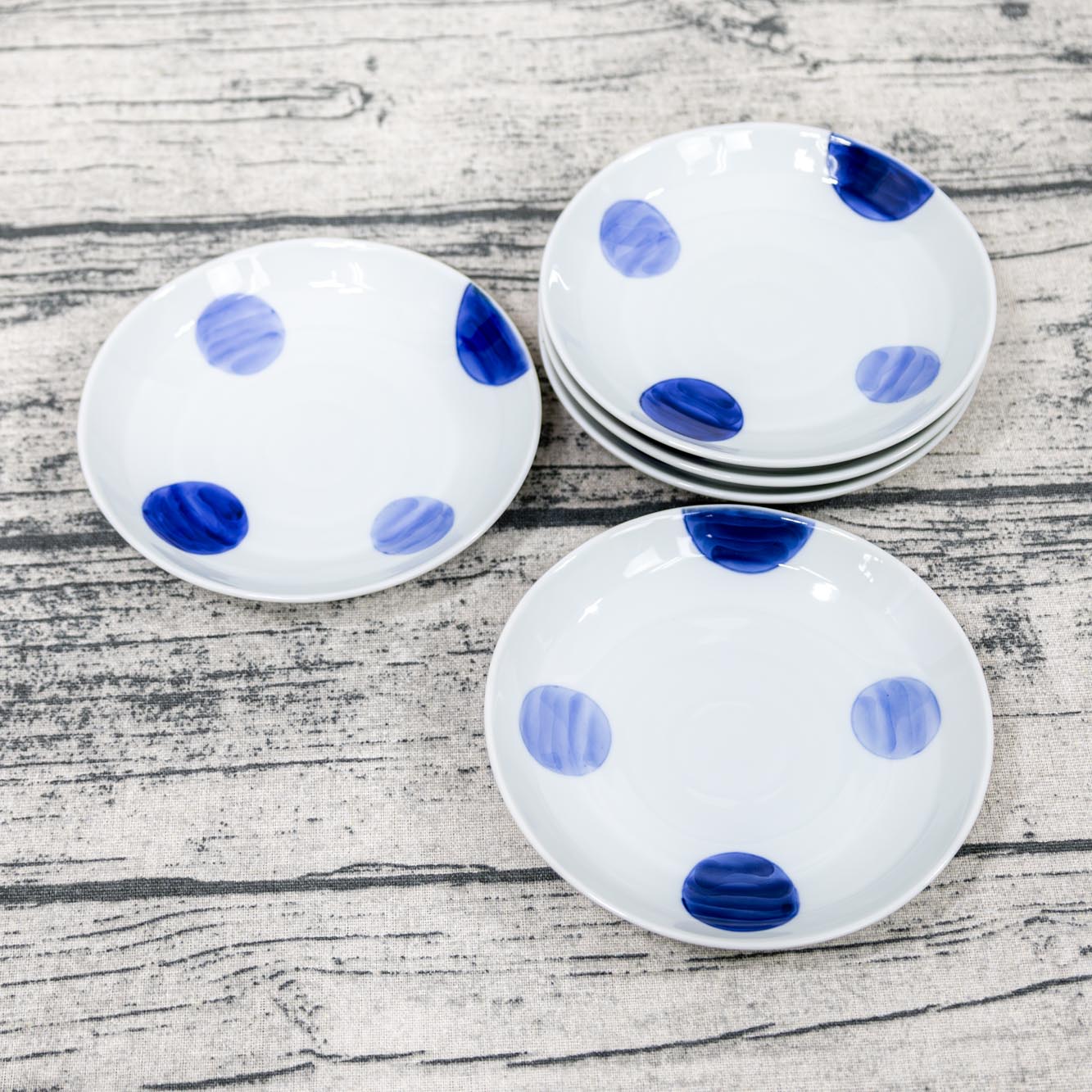 ＼ 波佐見焼 ／ 【 康創窯 】 取皿 ケーキ皿 丸皿 取り皿 皿 器 食器 プレート皿 パン皿 デザート皿 二色丸紋 直径 約14.5cm かわいい おしゃれ 和モダン 食洗機対応 電子レンジ対応 波佐見 はさみ焼き 有田焼