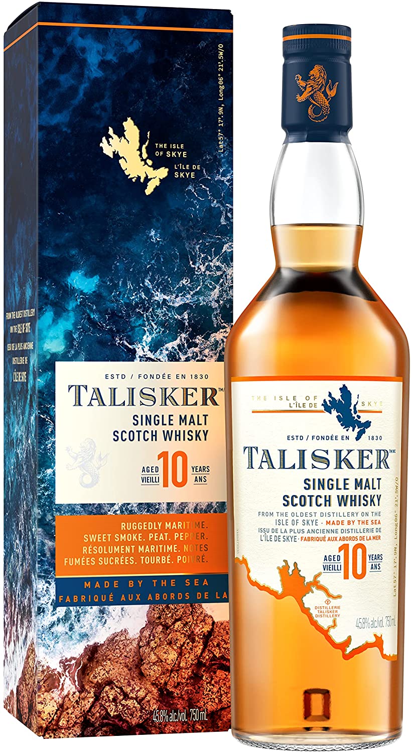 タリスカー 10年 700ml 45.8度 S 箱付 スカイ島 アイランズモルト シングルモルトウイスキー islandsmalt Single Malt Scotch Whisky