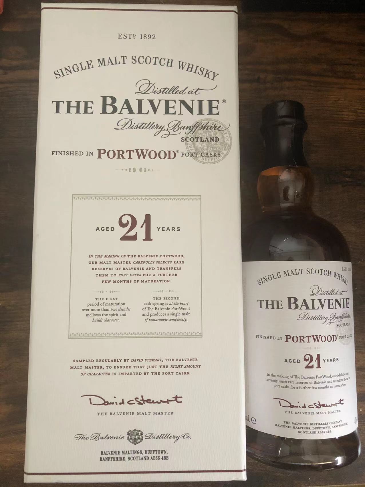 ザ・バルヴェニー 21年 ポートウッド 700ml 40度 並行 The Balvenie 21 Year Old PortWood シングルモルト スコッチ ウイスキー 洋酒 箱入 whisky 送料込み