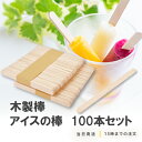 木製棒 アイスの棒 100本セット 長114mm 巾10mm DIY 材料 クラフトスティック 工作 自由研究 スパチュラなどに