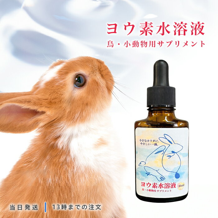 ヨウ素 水溶液 30ml 鳥類 小動物専用 サプリ ヨード液 ペット 液体タイプ バードサプリ ヨウ素不足 健..