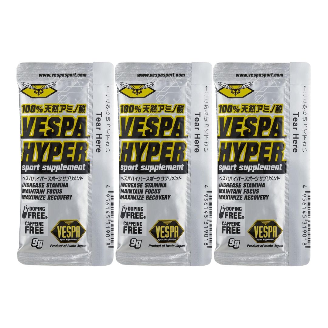 VESPA HYPER ベスパ ハイパー スポーツサプリメント 9g 3個セット 個包装 プロポリス ローヤルゼリー マラソン 長時間レース ドーピングフリー アスリート