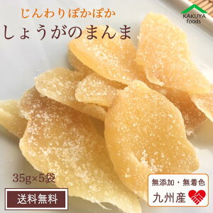 【マラソン限定★P2倍!】国産 無添加 生姜糖 175g しょうがのまんま 5袋 送料無料 九州産 お菓子 人気 生姜茶 しょうが糖 楽天 ショウガ 糖 しょうがとう