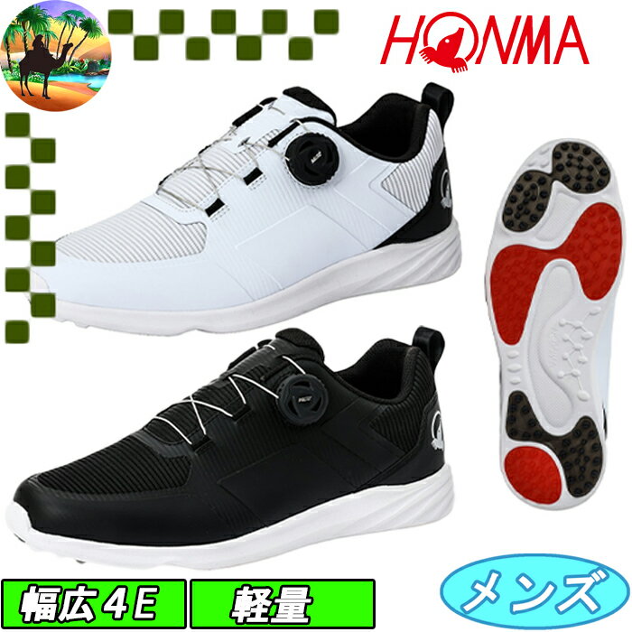 【ウィンターセール開催中】SR12403　ホンマゴルフ　スパイクレスシューズ　4E　ダイヤル式　HONMA GOLF
