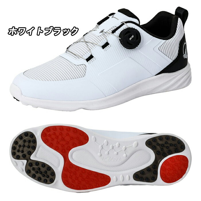 【ウィンターセール開催中】SR12403　ホンマゴルフ　スパイクレスシューズ　4E　ダイヤル式　HONMA GOLF