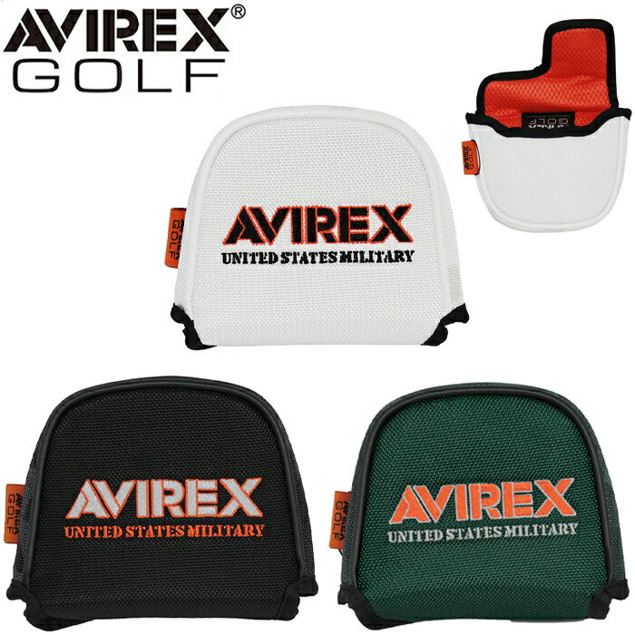 【スプリングセール開催中】AVXBA1-11PM アビレックス マレット型 パターカバー AVIREX レアモノ ゴルフ
