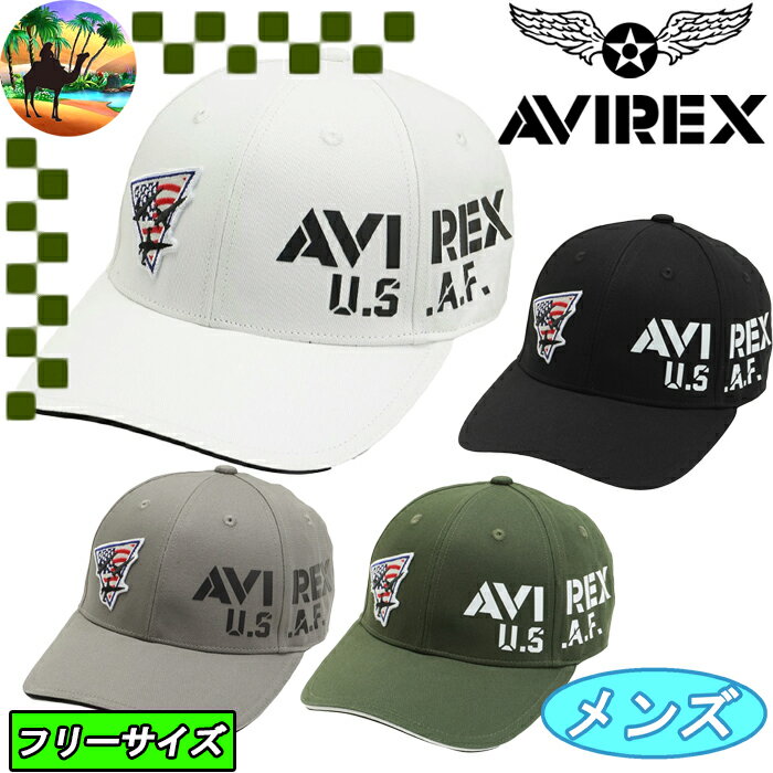 AVG2F-CP4　アビレックス　ゴルフ キャップ　メンズ キャップ　AVIREX　レアモノ