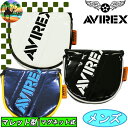 【全品5％引きクーポン有り4/30まで】AVXBB1-26PM　アビレックス　パターカバー　マレット型パター用　ヘッドカバー　AVIREX　レアモノ　ゴルフ