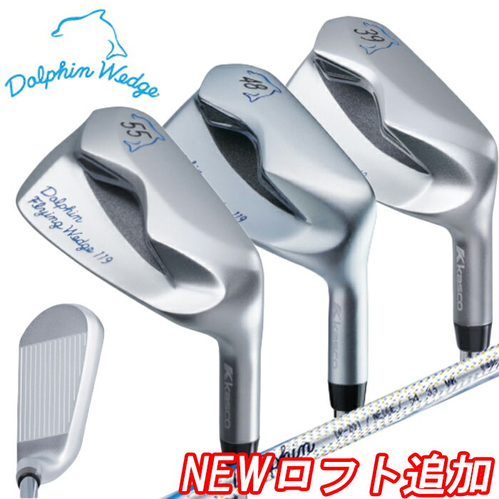 【全品5％引きクーポン有り5/15まで】119 キャスコ ドルフィンウェッジ チッパー スチールシャフト DRW-119 DPW-119 DFW-119 ランニング ピッチ＆ラン フライング ゴルフ ウェッジ Kasco