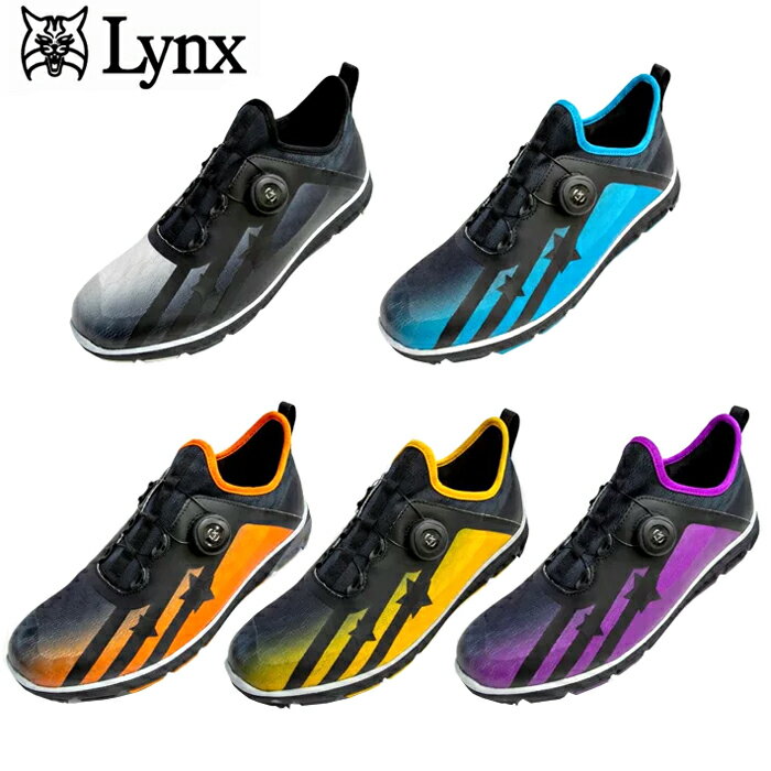 【全品5％引きクーポン有り5/26まで】Lynx SK-56　リンクス ゴルフ　メンズ スパイクレス　ゴルフシューズ　ダイヤル…