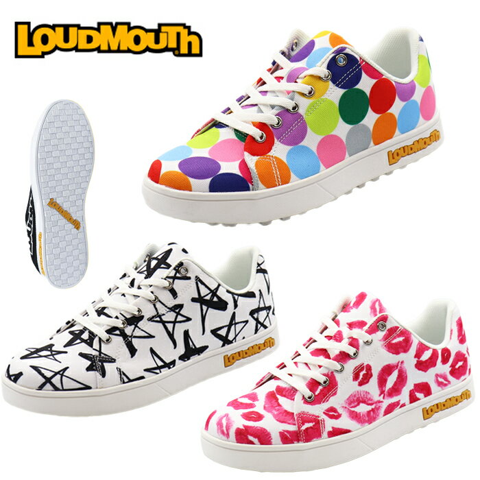 【オータムセール開催中】LM-GS0002 gara ラウドマウス メンズ スパイクレス レディース スパイクレス ゴルフ シューズ カジュアル キャンバス地 ...