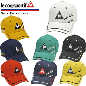 QGBPJC00　le coq sportif　ルコックゴルフ　シャドーロゴ　コットンツイルキャップ　メンズキャップ　ゴルフキャップ