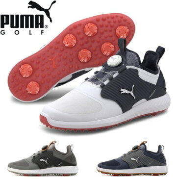 192236　PUMA プーマ　イグナイト パワーアダプト ケージドディスク ソフトスパイク メンズゴルフシューズ　