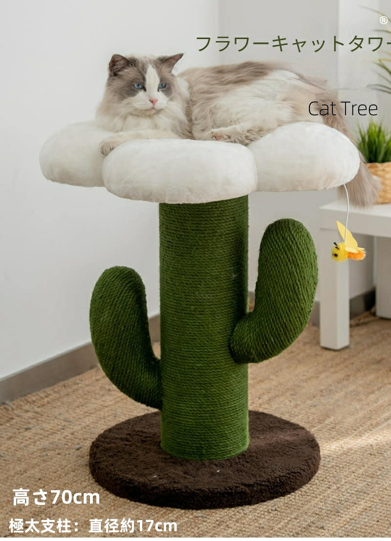 【お得なクーポン有り】キャットタワー 小型 キャットタワー 据え置き 猫のベッド 天然麻紐 多頭飼い 爪とぎ おもちゃ おしゃれ 省スペース 運動不足解消