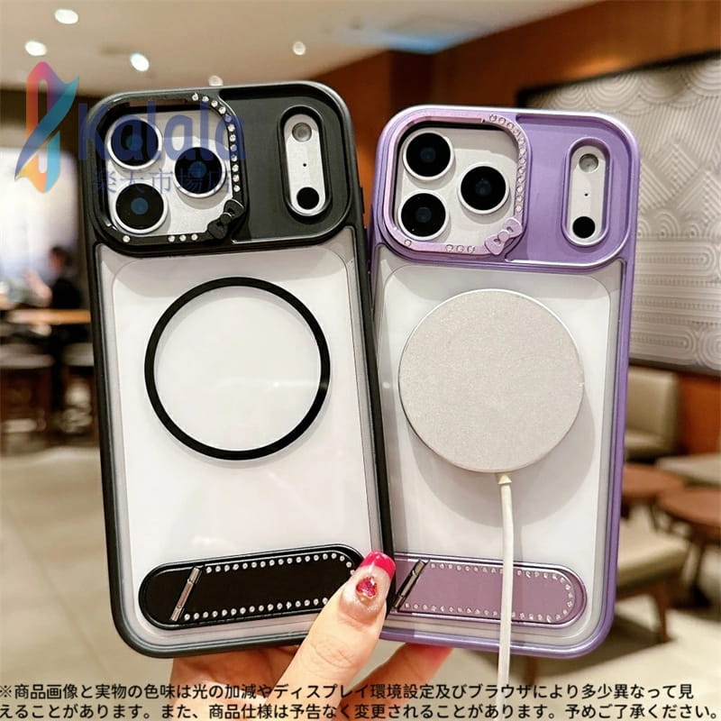 iPhone17/Pro/Max 対応 MagSafe対応 クリアケース ? メタルフレーム × 透明背面 ? カメラ全面保護フレーム付き ? 耐衝撃 TPUバンパー ? レディース メンズ おしゃれ iPhone16 / 16 Pro / 16 Plus / 15 / 15 Pro / 14 / 14 Pro / 13 対応