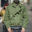 1960 039 s 復刻 21ozキャンバス ライダースジャケット メンズ おしゃれ バイクジャケット スウェーデン 60s swedish Army motorcycle jacket 軍事風 帆布 不規則 ミリタリーグリーン vintage モーターサイクルジャケット oversize S〜3XL