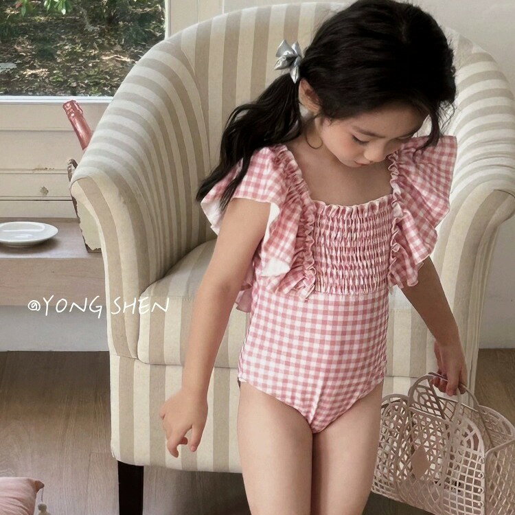 送料無料 水着 女の子 ワンピース 子ども ピンク 子供 水着 ベビー水着 女児 子供...
