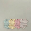 送料無料 ベビー服 上下セット 夏服 半袖 セットアップ 無地 マカロン色 パジャマ ルームウエア ベビー 赤ちゃん 子供 夏用 涼しい 綿 コットン 薄手 女の子 男の子 楽天海外通販