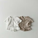 送料無料 ベビー服 上下セット 夏服 半袖 セットアップ 無地 パジャマ ルームウエア ベビー 赤ちゃん 子供 夏用 涼しい 綿 コットン 薄手 女の子 男の子 楽天海外通販