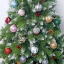 送料無料 クリスマス オーナメントボール 36個セット ボール直径5.5cm　欧米 おしゃれ 装飾 飾り ディスプレイMerry House レッド ピンク ゴールド スカイブルー グリーン 楽天海外通販
