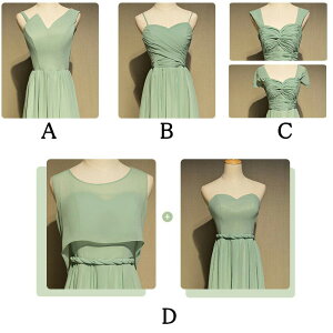 ブライズメイドドレスロンググリーンAラインフレアマキシ丈ゲストドレスフォーマルドレス結婚式お揃いドレスブライダルLONGDRESSコーラス4スタイルインフィニティ
