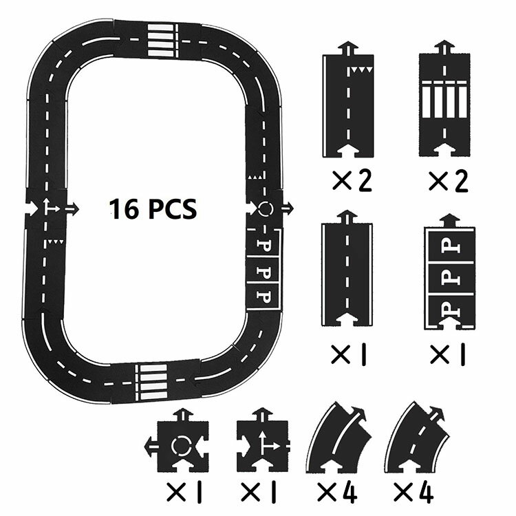 送料無料 レールおもちゃ レールセット 組み立て式 交通道路 おもちゃ ブロック 室内遊び 道路 線路 柔らかい 男の子 女の子 誕生日 保育園 入園祝い 出産祝い ギフト クリスマス プレゼント 楽天海外通販