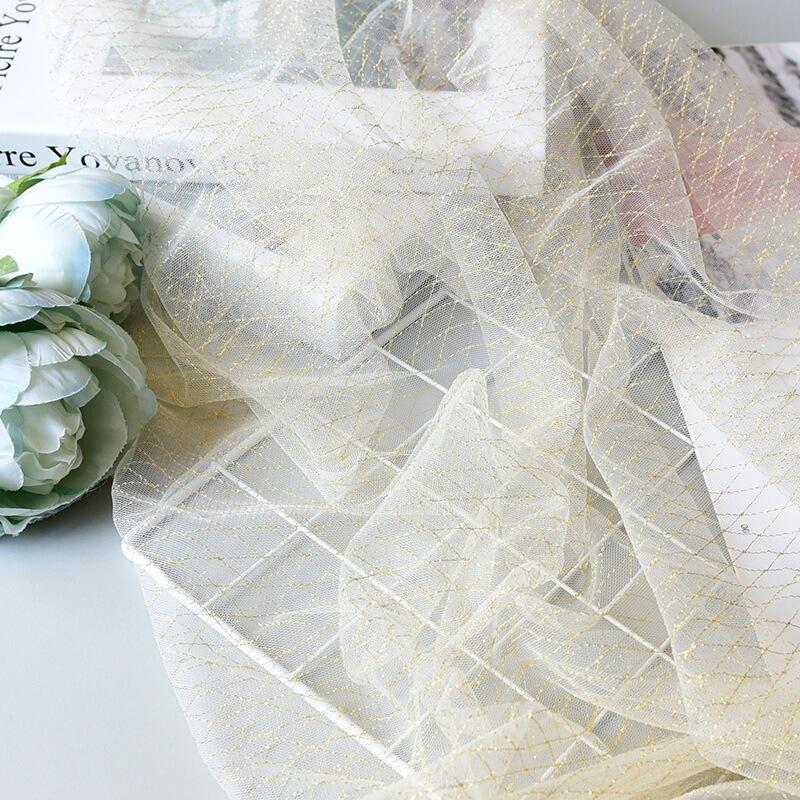 送料無料 メッシュ 生地 75*100cm 金糸 撮影用 背景布 髪飾り リボン DIY ドール 服 小物撮影 小物 撮..