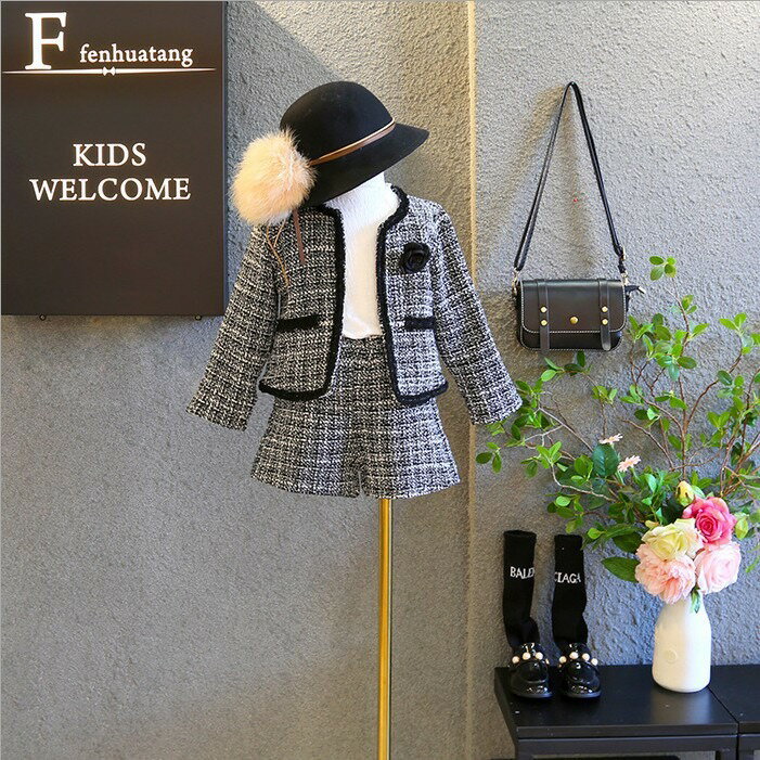 送料無料 子供スーツ カジュアルパンツセット チェック カジュアルセットアップ 女の子 入園式 入学式 卒園式 卒業式 結婚式 発表会 七五三 上下セット フォーマル 子供用 90 100 110 120 130 楽天海外通販