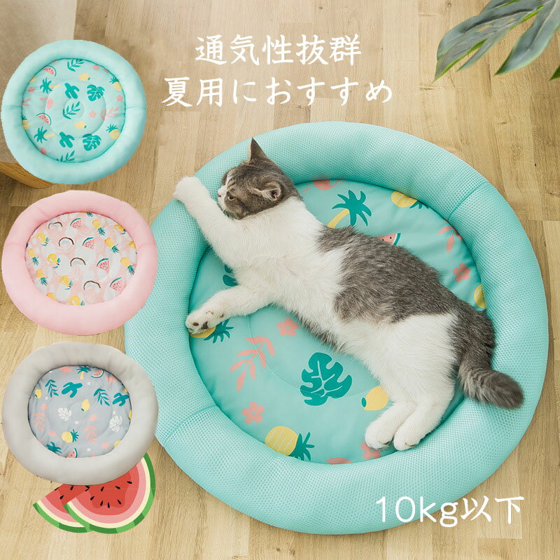 送料無料 猫 犬 最適な材料 ペット ベッド クッション L マット 夏 春夏 夏用 海外通販 ペットベッド 猫ベッド ひんやり 通気性 小型犬 メッシュ 可愛い 洗える ネコ