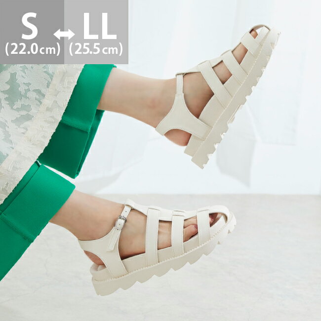 送料無料 厚底グルカサンダル レディース サンダル プラットフォーム ストラップサンダル 靴 シューズ ..