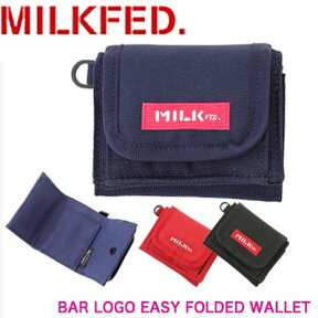 【20%OFF】MILKFED. ミルクフェド 財布 小銭入れ 【BAR LOGO EASY FOLDED WALLET】レディース 03191074