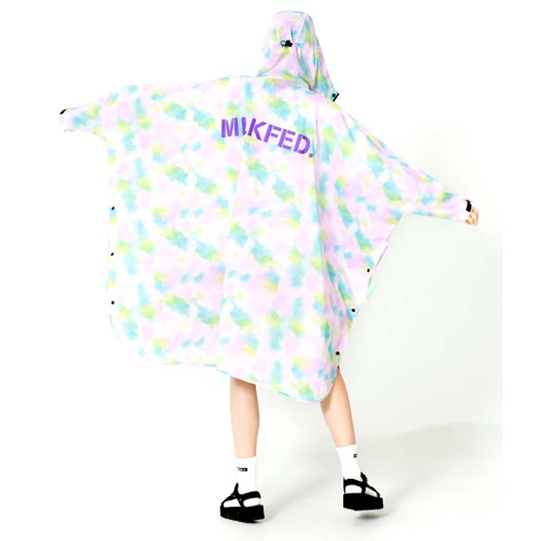 ミルクフェド かっぱ Kiu レイングッズブランドのkiuとのコラボ Milkfed レインコート レインウェア ポンチョ ミルクフェド Milkfed Milkfed Kiu Sleeve レインコート ポンチョ X Rain Poncho レディース レインコート ポンチョ 雨具 かっぱ フェス アウトドア