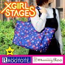 【10%OFF】X-girl Stages ルートート マザーズバッグ エックスガール 【スターロゴ】ROOTOTE 2way 軽量 マミールー セール マザーズバッグ