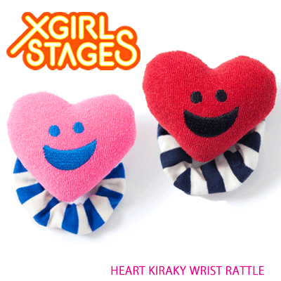 X-girl Stages エックスガール ステージス ラトル HEART KIRAKY WRIST RATTLE